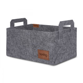 Aberto Design Organizador de Escritorio 6259, Fieltro Gris 30 x 20 x 15 cm, Práctico y Elegante para Mantener el Orden